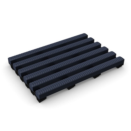 Durable Corp Anti-Slip Barefoot, Self Draining Matting 3'x33' Oxford Blue H2K3x33OBL